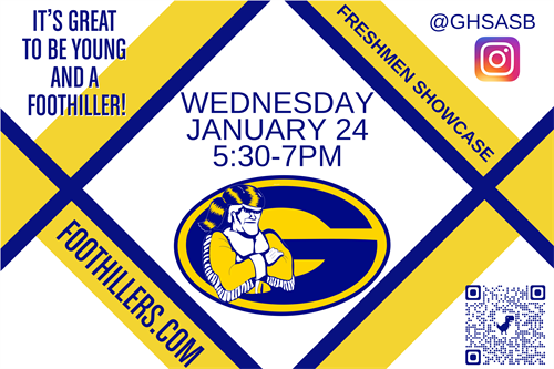 Freshman Showcase Jan 24 5:30-7pm
